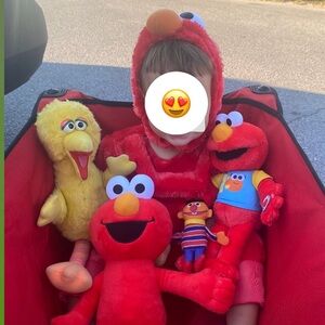 Red Elmo Kids Costume